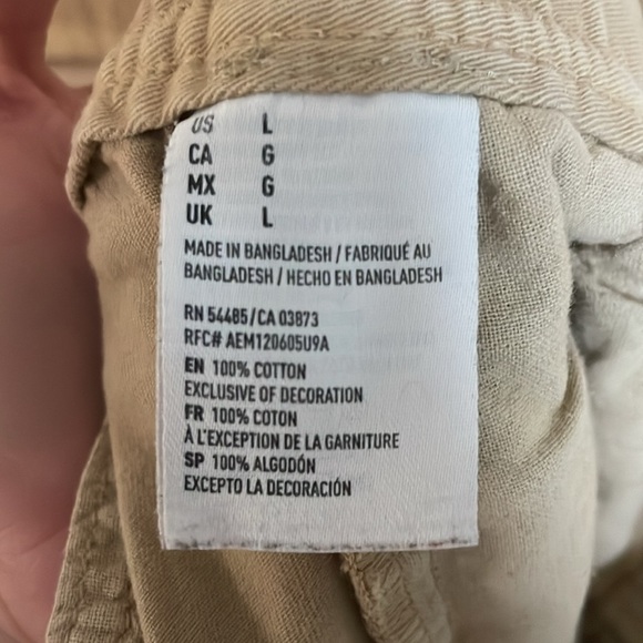 American Eagle Outfitters size Large Tan Khaki Lightweight Joggers with Pockets - Picture 9 of 9
